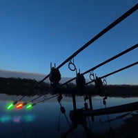 Garvee Lot de 5 bâtons lumineux de pêche à LED, étanches, fonctionnant sur piles, indicateur de touche type 425 pour la pêche de nuit