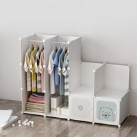 Armoire enfant Garvee, modulable, empilable, robuste et imperméable, 35,5 x 35,5 x 35,5 cm