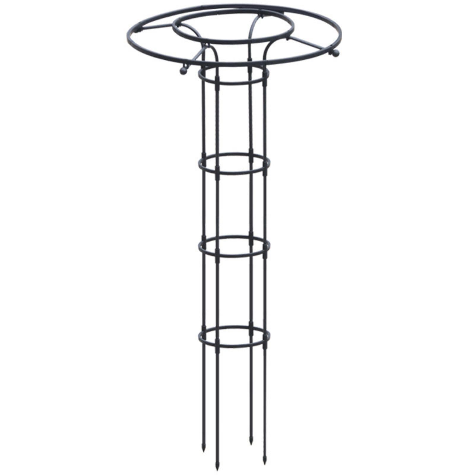 Support pour plantes Garvee, escalier de jardin avec anneau de soutien, en métal résistant aux intempéries, pour jardin et terrasse. Support polyvalent pour hortensias et rosiers.