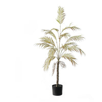 Palmier artificiel d'Arec Garvee 120/150 cm - Sans entretien et malléable - Polyester et plastique - Décoration intérieure et extérieure - Vert toute l'année