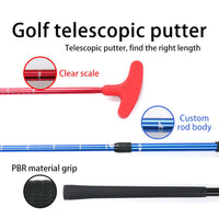 Putter de golf Garvee Mini Putter de golf rétractable pour golfeurs droitiers et gauchers 53-93 cm Bleu