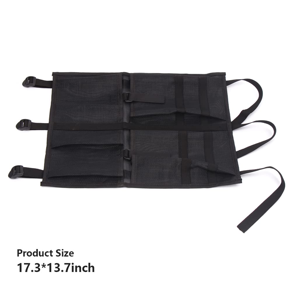 Sac de rangement pour kayak Garvee avec sangle réglable, matériau durable, organisateur sous le siège, idéal pour les sports nautiques, noir