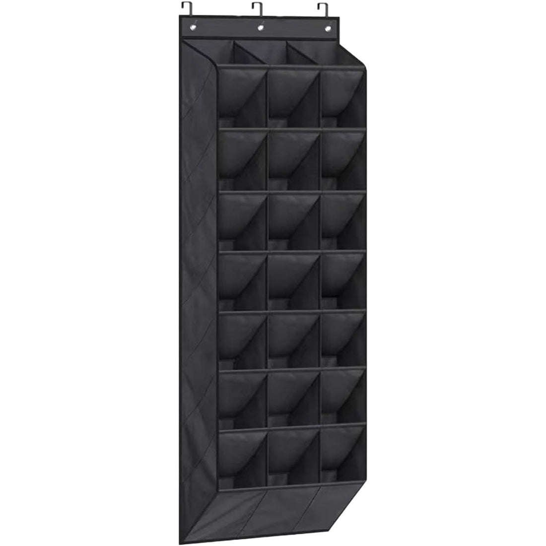 Organisateur de chaussures Garvee à suspendre à la porte, 24 poches, gain de place, robuste, pour chambre et salle de bain, couleur neutre