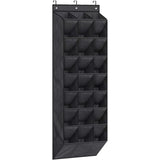 Organisateur de chaussures Garvee à suspendre à la porte, 24 poches, gain de place, robuste, pour chambre et salle de bain, couleur neutre
