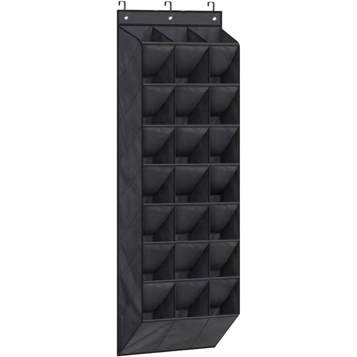 Organisateur de chaussures Garvee à suspendre à la porte, 24 poches, gain de place, robuste, pour chambre et salle de bain, couleur neutre