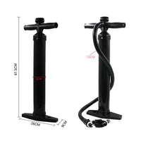 Pompe à main Garvee à simple action 1,8 bar avec manomètre, haute pression, 6 embouts, en plastique, pour matelas pneumatiques et kayaks
