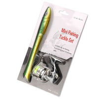 Ensemble canne à pêche Garvee Pen 1,4 m, mini moulinet télescopique, léger et portable pour la pêche en eau douce et en eau salée