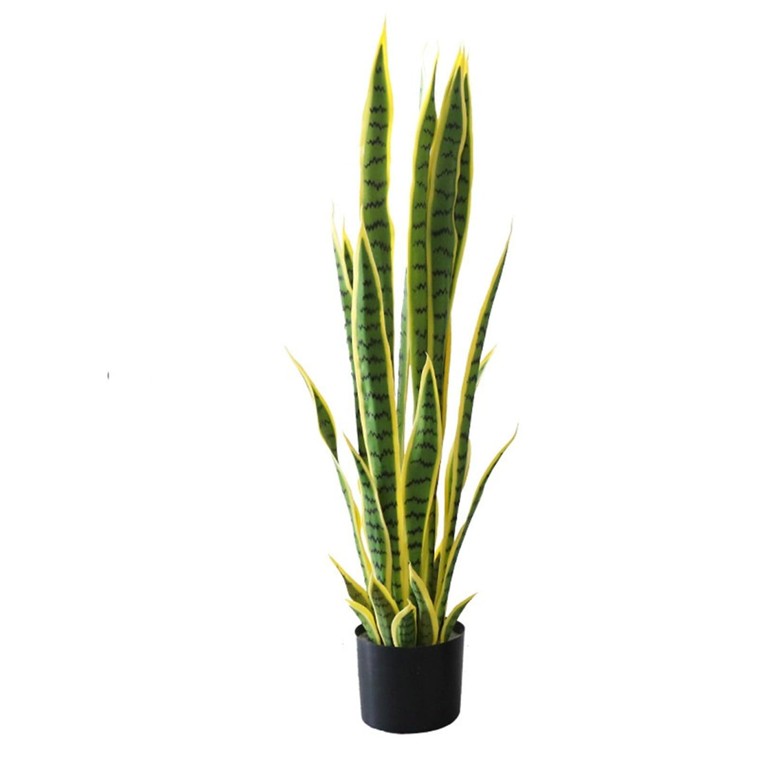Plante serpent artificielle Garvee 90 cm, réaliste, pot en plastique facile d'entretien, verte, pour salon ou bureau