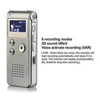 Enregistreur audio numérique portable Garvee 8 Go avec microphone intégré pour réunions - Léger et doté d'une longue autonomie