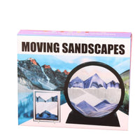 SABLIER ARTISTIQUE 3D GARVEE, Paysage Naturel, 18 cm, Bleu, Pour Salon et Bureau