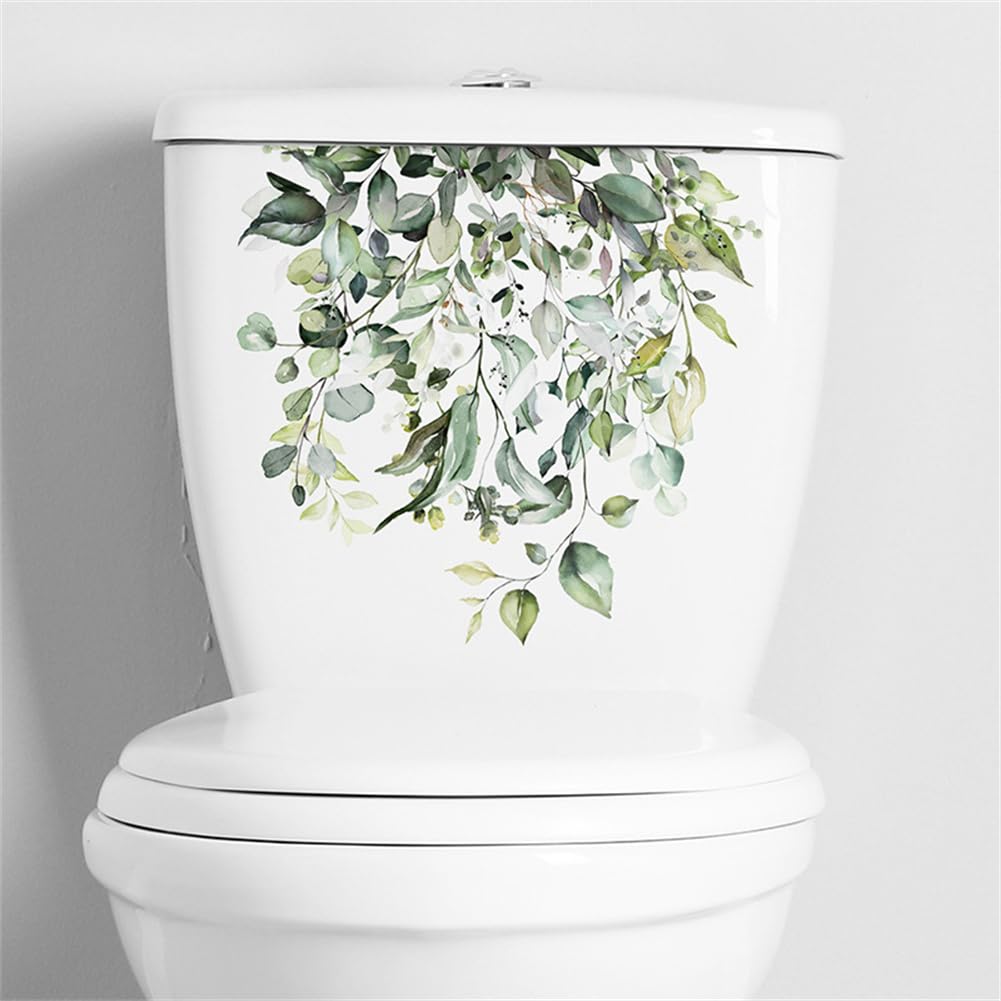 Autocollants de toilette Garvee à motif floral, auto-adhésifs, imperméables et résistants pour salle de bain et toilettes M-203