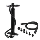 Pompe à main Garvee à simple action 1,8 bar avec manomètre, haute pression, 6 embouts, en plastique, pour matelas pneumatiques et kayaks