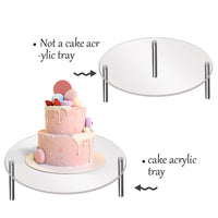 Présentoir à gâteaux Garvee 20,3 cm transparent avec pieds en métal, réutilisable et résistant à la chaleur, pour gâteaux et amuse-bouche, 115 x 20 x 30 cm