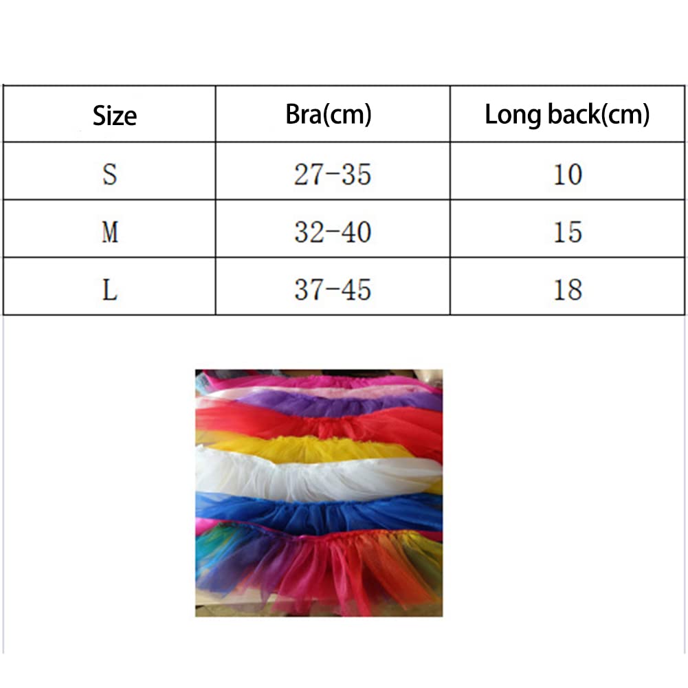 Robe tutu colorée pour chien Garvee, en maille respirante, douce et confortable, pour chiens de petite, moyenne et grande taille, idéale pour les fêtes et occasions spéciales. Multicolore, disponible en plusieurs tailles.