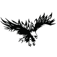 Autocollant Garvee Flying Wings Aigle pour voiture, vinyle 50 x 30 cm, pour SUV et 4x4, noir
