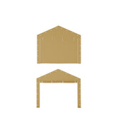 Garvee Portes de Remplacement pour Abri Voiture 3,05m X 6,1m Jaune, portable, Durable, Facile À Installer, Adapté Au Garage - jaune