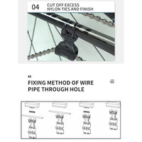 Guide-chaîne Garvee triple en nylon pour VTT et vélos de route - Accessoires de vélo - Noir