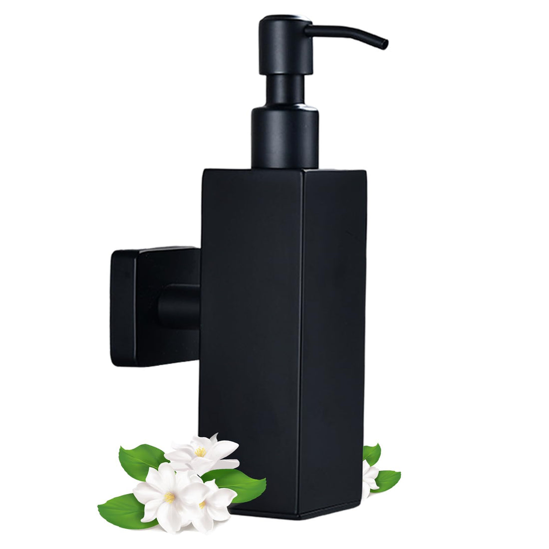 Distributeur de savon mural manuel Garvee, rechargeable avec shampoing et gel douche, pour salle de bain et cuisine, hygiénique et peu encombrant
