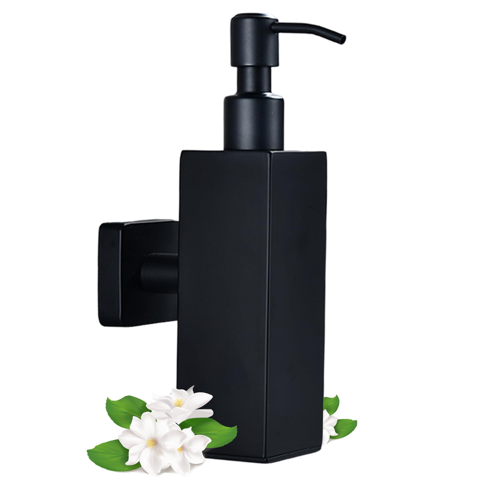 Distributeur de savon mural manuel Garvee, rechargeable avec shampoing et gel douche, pour salle de bain et cuisine, hygiénique et peu encombrant