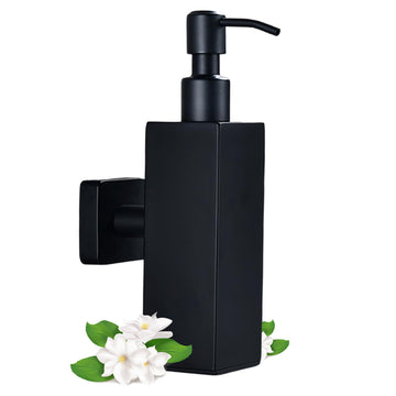 Distributeur de savon mural manuel Garvee, rechargeable avec shampoing et gel douche, pour salle de bain et cuisine, hygiénique et peu encombrant