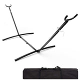 Garvee Support de Hamac 275 cm en Acier Robuste, Réglable et Résistant aux Intempéries, Capacité 204 kg, Noir, pour Jardin et Terrasse
