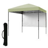 Garvee pavillon de jardin pliable 2,2 × 2,2 m étanche et UV avec murs amovibles pour jardin et camping, hauteur réglable, tissu oxford 800 mm, portable, bleu - Vert clair