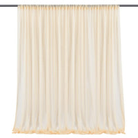 Rideau de fond amovible Garvee pour la photographie sur scène, mariage et fête, 1,5 m x 2,4 m, couleur champagne