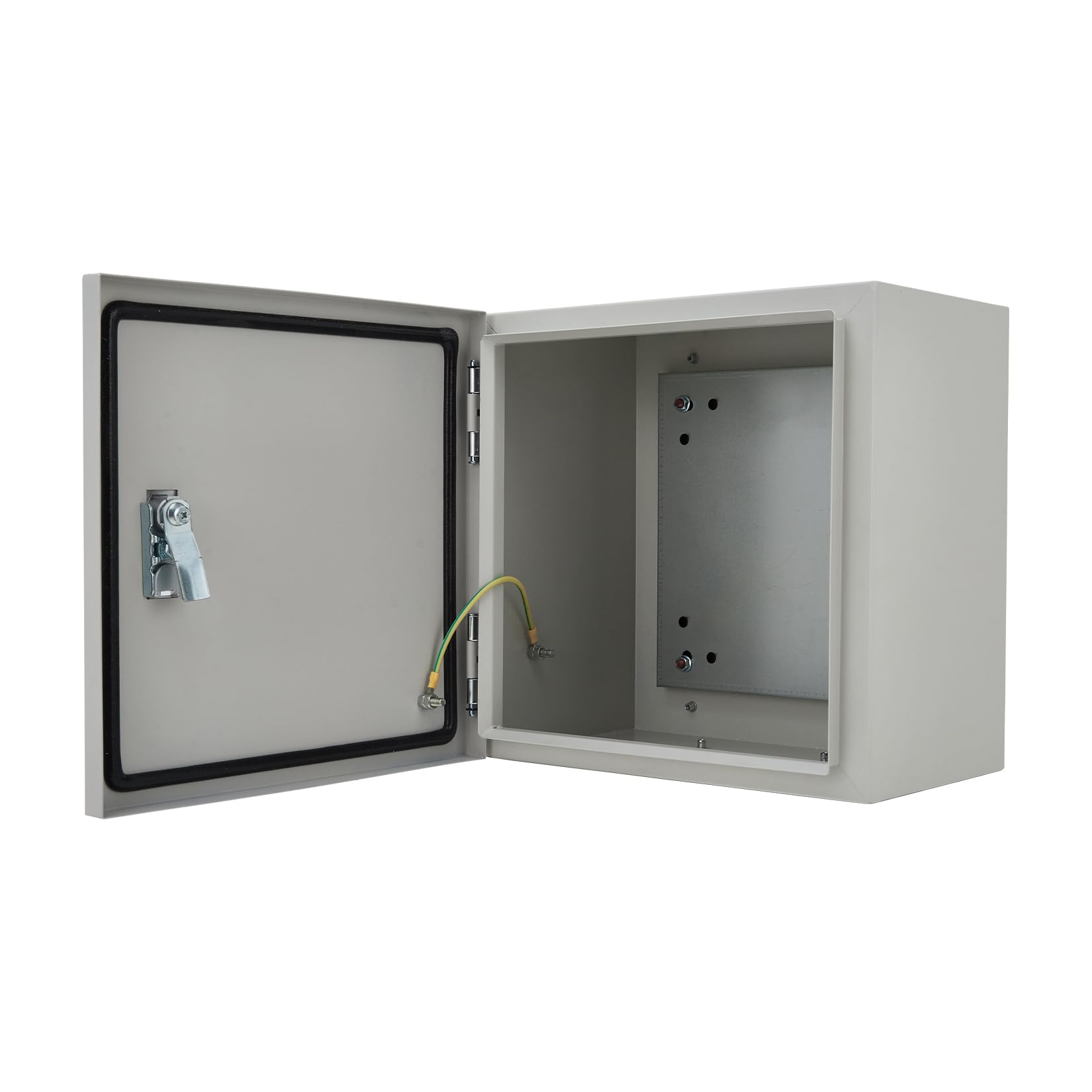 Boîte électrique extérieure Garvee 12x12x8 pouces NEMA 4X Acier IP67 Étanche à l'eau et à la poussière, avec plaque de montage pour une utilisation intérieure et extérieure