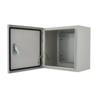 Boîte électrique extérieure Garvee 12x12x8 pouces NEMA 4X Acier IP67 Étanche à l'eau et à la poussière, avec plaque de montage pour une utilisation intérieure et extérieure