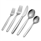 Garvee Service de Table 30 Pièces en Acier Inoxydable pour 6 Personnes Usage Quotidien et Événements, Miroir Poli, résistant à la Corrosion, Ergonomique - Argenté