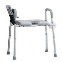 Siège de toilette surélevé Garvee avec accoudoirs, réglable en largeur et en hauteur, rembourré, cadre en aluminium, antidérapant, pour seniors, porte-papier toilette inclus