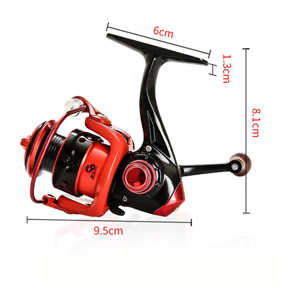 Moulinet spinning Garvee Full Metal Mini Compact 150 - Métal, sans jeu - Léger, robuste - Pour la pêche à la carpe et la pêche à l'appât