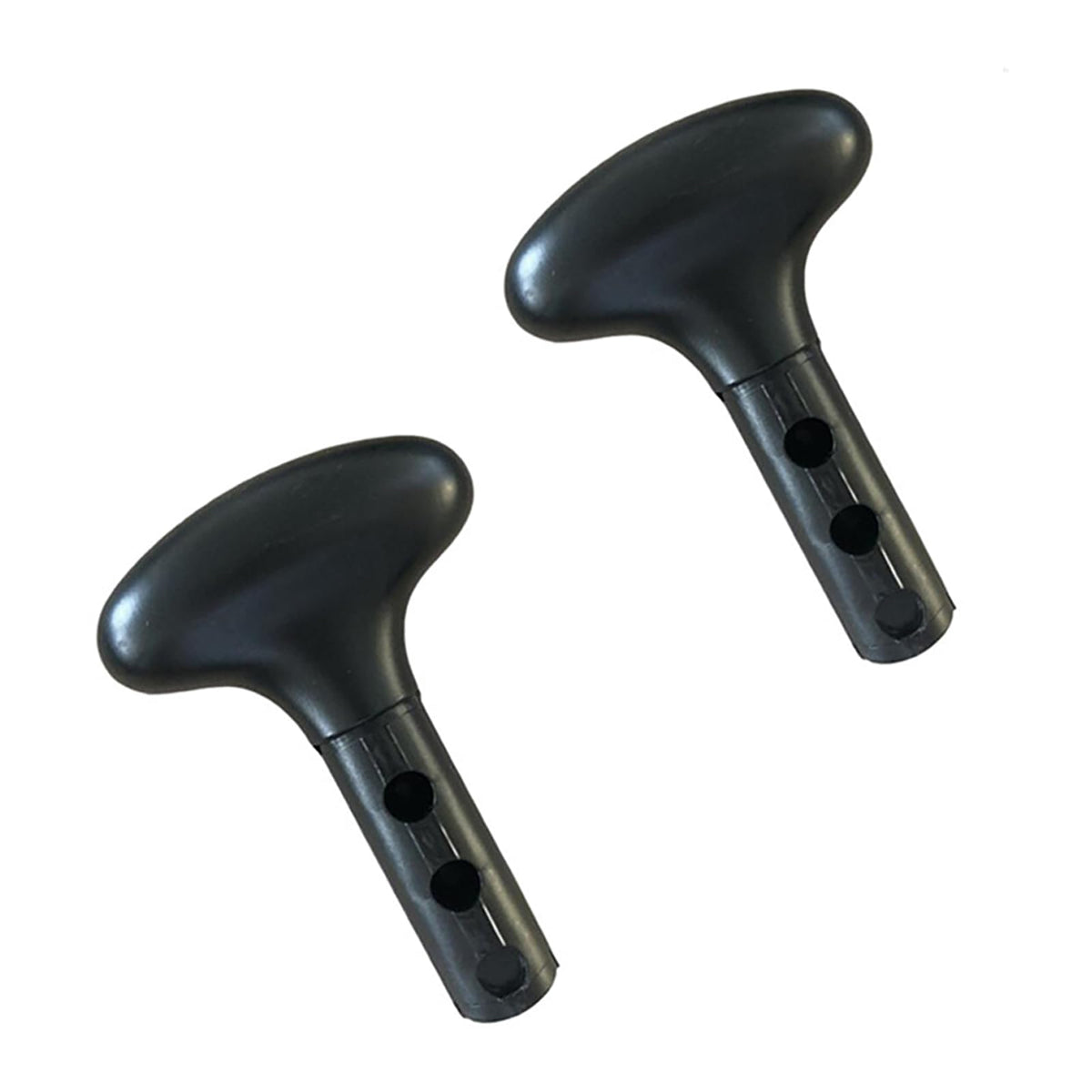 Poignées de pagaie Garvee (lot de 2) en forme de T pour kayak et SUP, ergonomiques, en PVC, de rechange, noires
