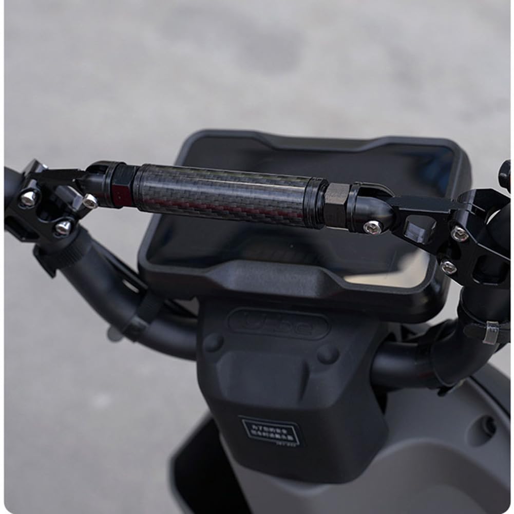 Barre d'équilibre Garvee pour moto, extension de guidon réglable en alliage d'aluminium de 22 mm, rouge, universelle pour tout-terrain et route.