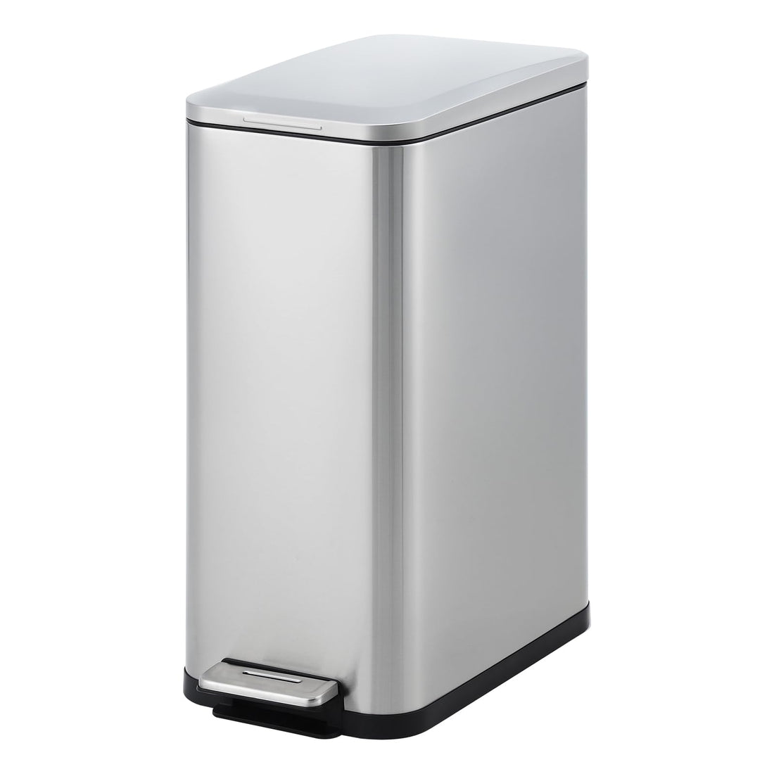Poubelle de cuisine Garvee 13 gallons en acier inoxydable avec couvercle à fermeture douce et pédale mains libres pour la cuisine et le bureau, design mince, anti-traces de doigts