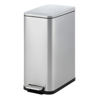 Poubelle de cuisine Garvee 13 gallons en acier inoxydable avec couvercle à fermeture douce et pédale mains libres pour la cuisine et le bureau, design mince, anti-traces de doigts