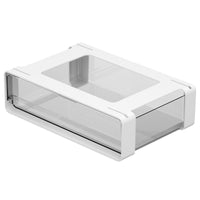 Garvee Organisateur de tiroir sous meuble avec fonction coulissante, en plastique auto-adhésif, pour la cuisine et le bureau, gain de place, polyvalent