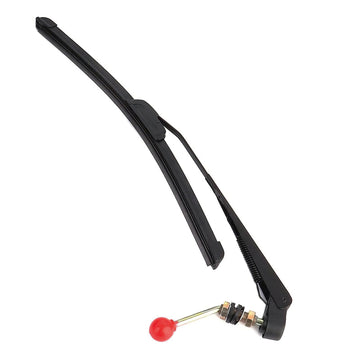 Kit d'essuie-glace manuel Garvee pour UTV Polaris Ranger/RZR, bras de 450 mm, balai sans cadre de 400 mm, métal et plastique, silencieux, usage tout-terrain