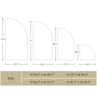 Arche de mariage Garvee - Housse extensible en spandex de 1,5 m (5 pi) en forme de croissant, élastique et réutilisable, blanche, idéale pour la décoration de mariages, d'anniversaires et de fêtes.