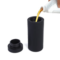 Distributeur de liquide vaisselle rechargeable Garvee, flacon en silicone, facile à presser, distributeur de savon pour les mains pour la cuisine et la salle de bain, noir