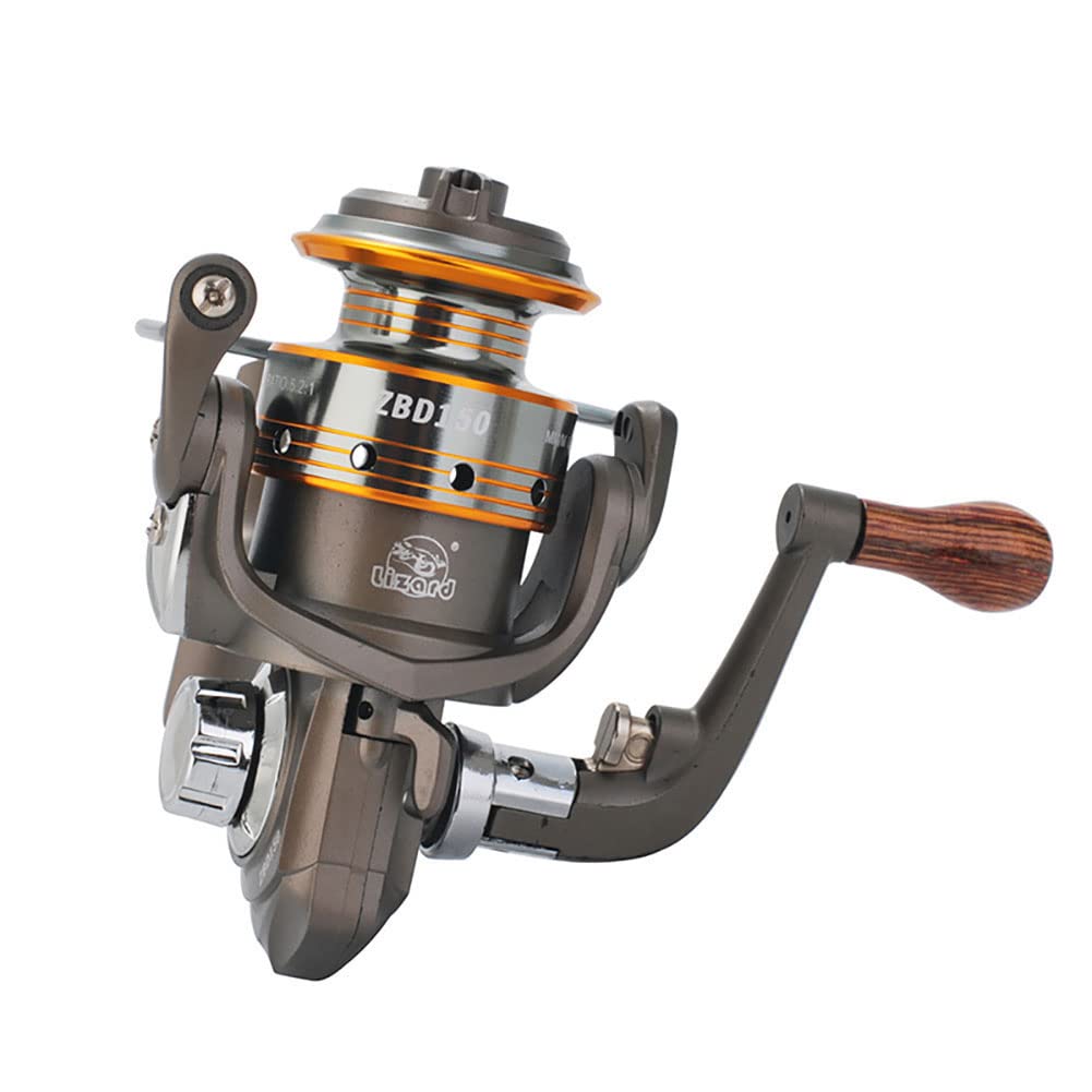 Moulinet de pêche Garvee Mini Spinning, ratio 5.2:1, 13+1 roulements à billes, boîtier en métal compact, poignée interchangeable, idéal pour la pêche à la carpe, à la perche et à la truite.