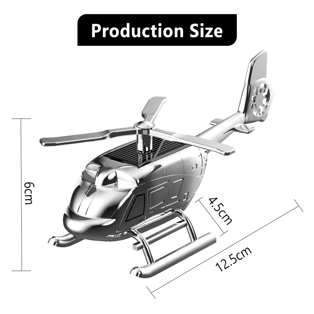 Garvee Désodorisant pour voiture, avion, solaire, rotatif, en plastique, décoration créative, cadeau pour bureau ou maison