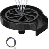 Rince-verres Garvee pour éviers de cuisine, nettoyeur de tasses automatique avec tuyau de 80 cm, matériau ABS, pour verres à vin, chopes à bière, tasses à café