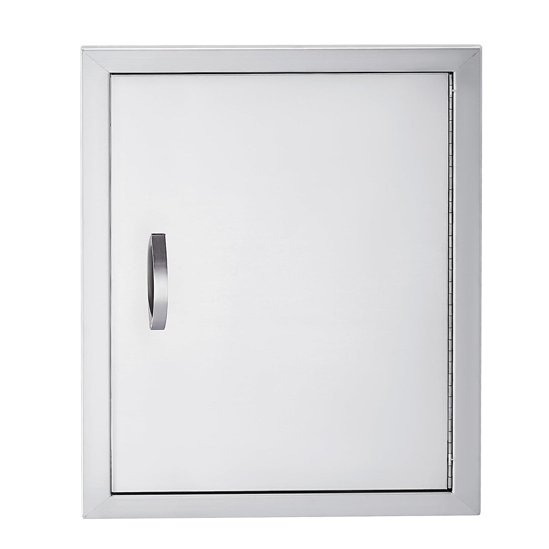 Porte d'accès pour barbecue Garvee 17 x 24 pouces, acier inoxydable 304, résistante aux intempéries, porte simple avec poignée encastrée et fermeture magnétique, station de grillade pour cuisine extérieure