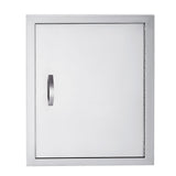 Garvee Porte d'accès pour barbecue 43,2 x 61 cm, acier inoxydable 304, tous temps, porte simple avec poignée encastrée et fermeture magnétique