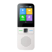 Traducteur Garvee portable instantané, 137 langues, point d'accès Wi-Fi, fonctionnement hors ligne (12 langues), caméra bidirectionnelle, idéal pour les voyages et le shopping.
