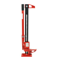Garvee Cric agricole haute levée 84 cm en acier, capacité 3 tonnes, cric tout-terrain rouge pour 4 × 4, quad, levage, traction et dépannage agricole