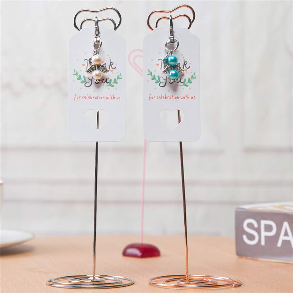 Porte-clés Garvee 48 Ange Gardien avec pochette en organza, pendentifs en perle rose pour mariage, baptême, Noël, anniversaire
