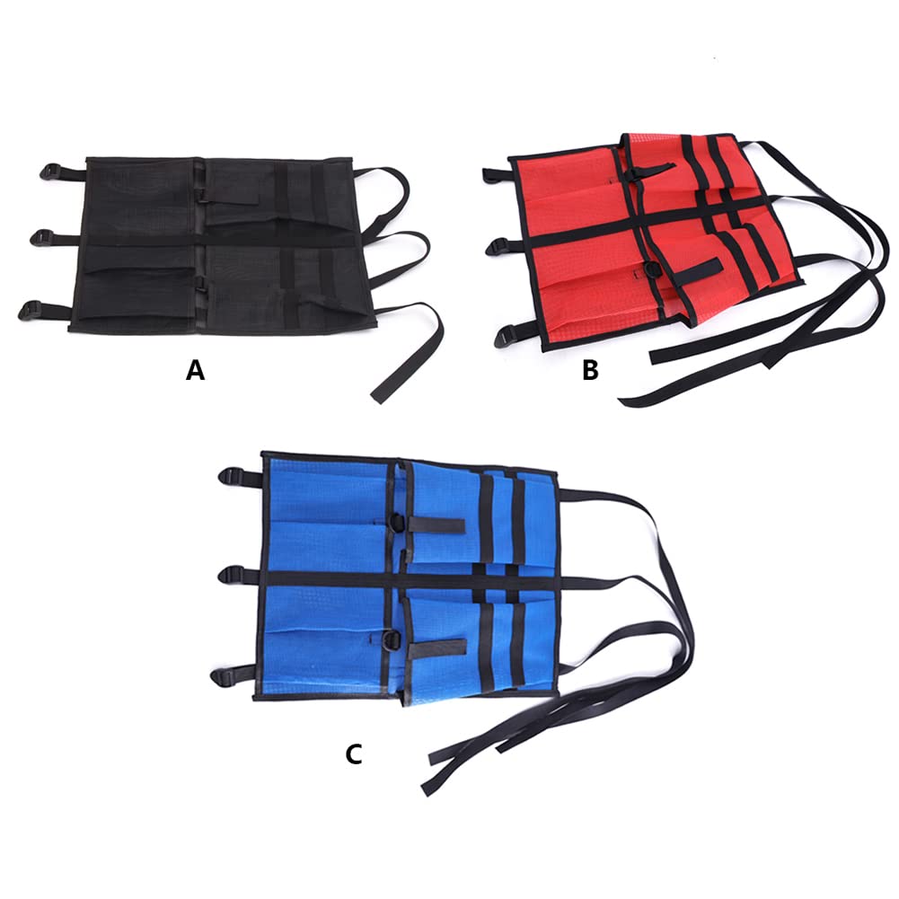 Sac de rangement pour kayak Garvee avec sangle réglable, matériau durable, organisateur sous le siège, idéal pour les sports nautiques, noir