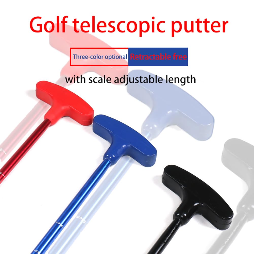 Putter de golf Garvee Mini Putter de golf rétractable pour golfeurs droitiers et gauchers 53-93 cm Bleu